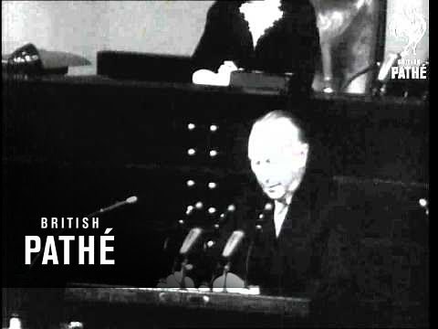 Adenauer Addresses Bundestag On His Visit To Moscow (1955)