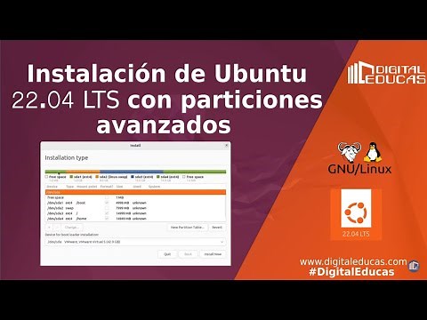 Installing Ubuntu 22.04 with Advanced Partitions for Beginners | Easy, Fast and Simple.