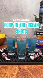 162K views · 1.5K reactions | Poop in the Ocean Shots  #shots #drinks #tipsygoat | Tipsy Goat Cocktails | Facebook