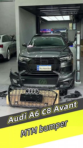 Audi A6 C8 Avant 2019-2022 changed to MTM bumper and grill #audi #a6 #mtm #bumper #fyp