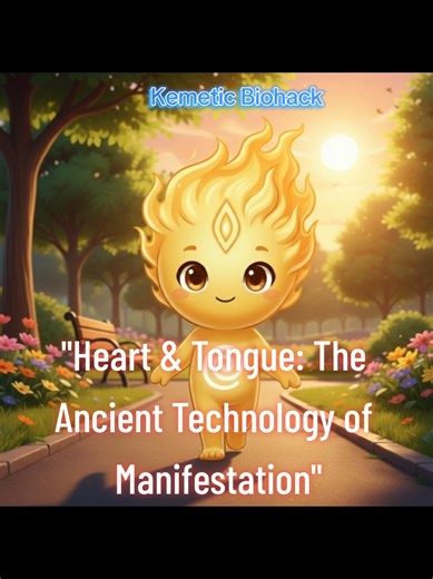 The Master Key of Manifestation: Understanding Heart-Tongue Magic 🏺✨ ​In the ancient schools of Kemet (Ancient Egypt), manifestation was never seen as a
