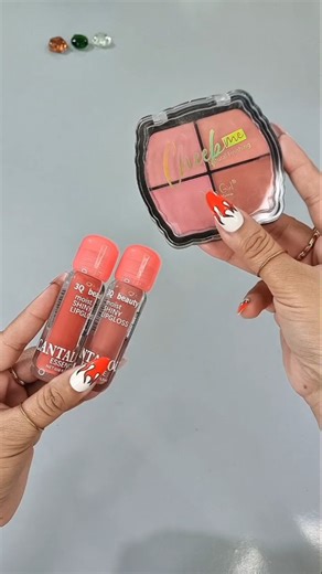 Pretty Korean MAKEUP | Pink Blusher & LIP GLOSS for Daily Use #makeup #lipstick #blush #shorts #fyp