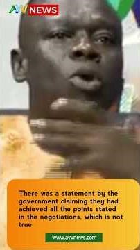 There was a statement by the government