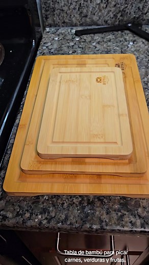 Tabla de bambú #bamboocuttingboard #enviormentfriendly #ecofriendly #ecofriendlyproducts #ticktokshop #kitchen #home #cuttingboard #viral #fyp #TTSACL
