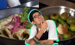 ¿Cómo hacer salsa para enchiladas suizas?