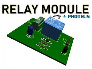 Merekabentuk Relay Module PCB guna Proteus