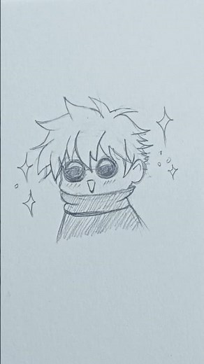 Kawaii Chibi Gojo #jjk#gojo#viral#shorts#fyp#anine#drawing#garimasartisticside