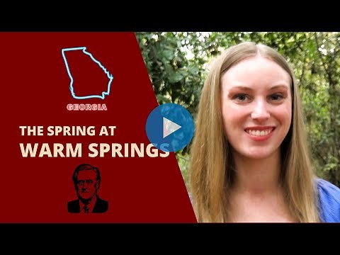 Springs at Warm Springs, Georgia #warmsprings #georgiahistory #fdr