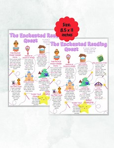 Kids' Printable Reading Quest Adventure! | Fairy Tale Reading Guide PDF! - Etsy Canada