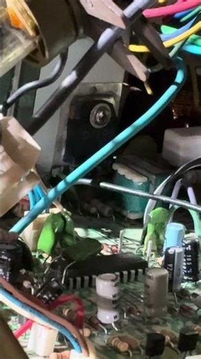 Horizontal output transistor arcing? #crttvrepairing
