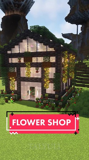 Minecraft Flower Shop Building Timelapse | Tips & Tricks