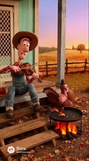 Happy Thanksgiving 🦃 man on the fiddle, & turkey on the griddle