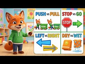 Opposite Words for Kids | Educational Learning Video for Toddlers & Preschoolers | Learn Opposites