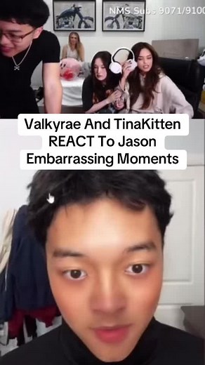 Valkyrae And TinaKitten REACT To Jason Embarrassing Moments @Jason😅 #jasontheween #valkyrae #tinakitten #qtcinderella #twitch #clips #foryou
