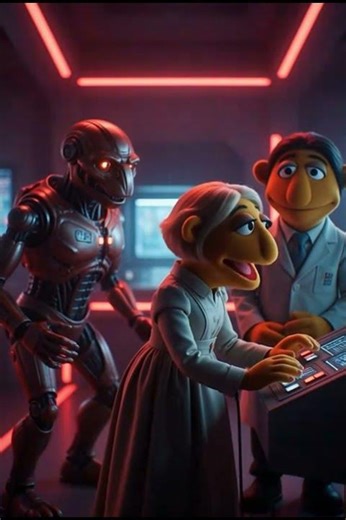 Biopunk Meets Cyberpunk 🧬🤖 Cyborg Cat & Mermaid Women in a Neon Lab 🌌🔬