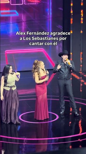 Alex Fernández feliz por compartir escenario junto a los Sebastianes