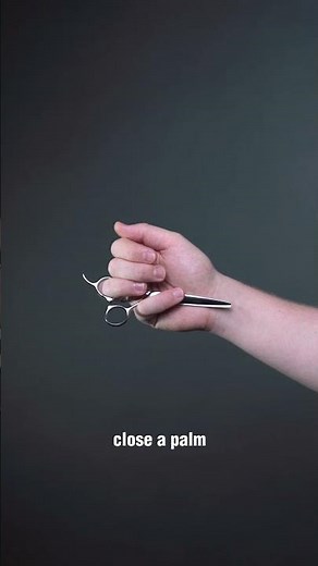 Cutting with scissors was never so easy - tip how to hold shears #barber #scissors #cutting
