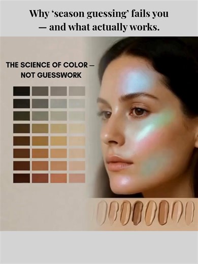 Stop guessing your best shades — discover them. Science-based color profiling looks at your real undertones and feature contrast — because your face isn’t a stereotype. Want makeup that makes you look alive, not washed out? Visit website at www.thepaletteedit.com or link in bio for your custom color palette. #ColorScience #BeyondSeasons #RealColorAnalysis #MakeupThatWorks #ColorConfidence #BeautyEducation #PersonalizedShades #OnlineColorProfile #MyColors #Colorprecision