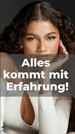 Alles kommt mit der Erfahrung
