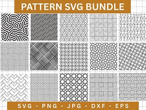 Patterns Svg Bundle,geometric Patterns SVG File,seamless Pattern Svg,lines Pattern Svg,geometric Vector,background Pattern Svg,silhouette - Etsy