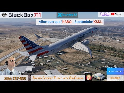 X-Plane 12 | Shared Cockpit with SimCaesar | El Paso/KELP to Scottsdale/KDSL | PilotEdge