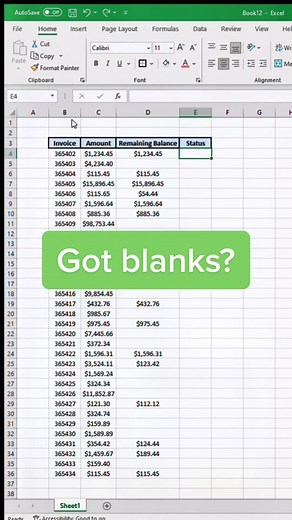 Did you know you can use blanks in formulas? #exceltips #spreadsheet #foryou #learnontiktok #hack #satisfying