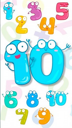 Ten Little Numbers ⭐️ Learn Numbers 1 to 10! #numbers #numbersong #learnenglish #childrensongs