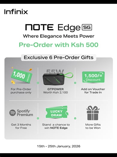 Upgrade to Infinix NOTE Edge for Power and Elegance