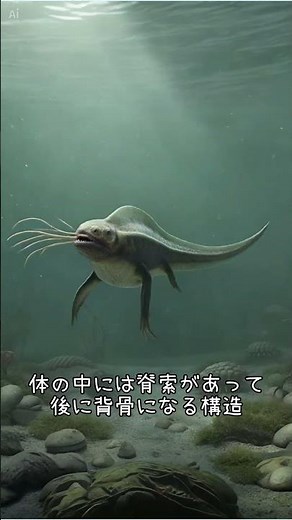 ピカイア、すべての背骨動物の祖先【青山龍星】【ゆっくり解説】 #雑学 #一分でわかる #雑学ショート #動物 #動物雑学 #ずんだもん #古代生物 #生物学 #考古学 #Ark