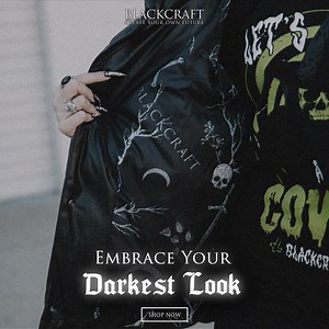 Alternative clothing with a twist of darkness. 🌑 Create your OWN future... ♱ Join the Cult ♱ | Blackcraft