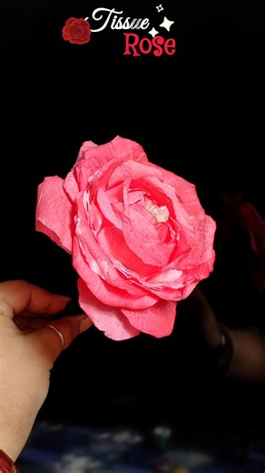 Diy tissue Flower ❤️#shorts #youtubeshorts #trending #diy #craft #ytshorts #viralvideo #tissue #art