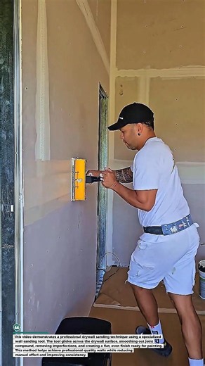 Drywall Sanding Tool That Creates a Perfect Smooth Finish