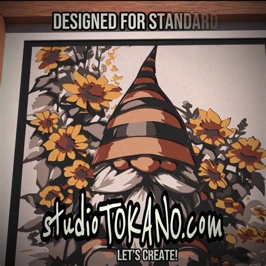 3D Multilayer Laser Cut, Layered SVG, Cute Sunflower Gnome Shadowbox for Glowforge, Cricut. Cutting Files for Plywood and Cardstock Art - Etsy