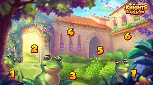🐸 𝐍𝐄𝐖 𝐌𝐈𝐍𝐈-𝐆𝐀𝐌𝐄 🐸 The frog prince decided to have a party in the royal garden. Can you spot where he's hiding? 😉 Comment below, and come back on Sunday for a treat! | Knights & Brides