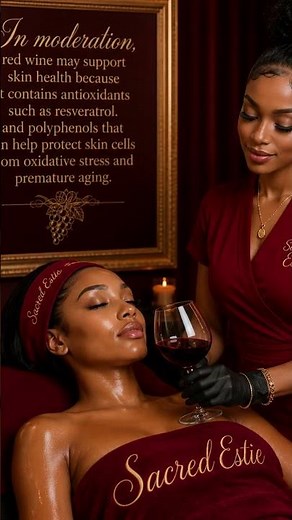 Red wine is good for the skin in moderation