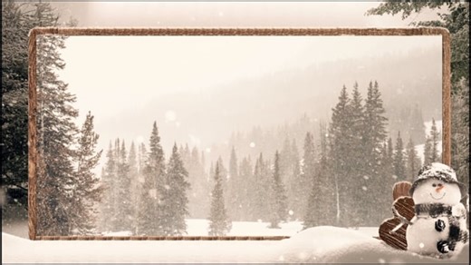 Snowman, Template, Snow. Free Stock Video