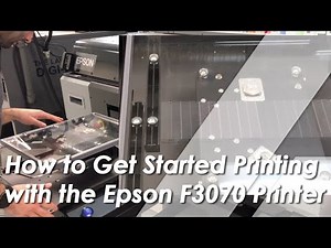 EPSON SureColor F3070 Industrial DTG Printer - How to Get Started