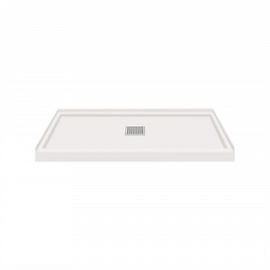 Reviews for Transolid Linear 36 in. L x 48 in. W Alcove Shower Pan Base with Center Drain in Grey | Pg 1 - The Home Depot