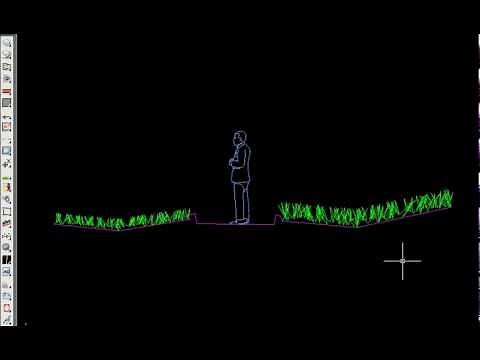 How to draw grass in AutoCAD with APLUS plug-in.