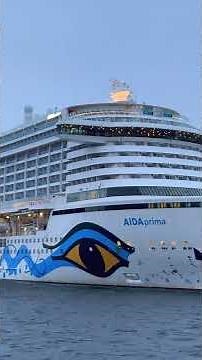 AIDAprima am Ostseekai Kiel 9.1.2026: Bereit für 23-tägige Kreuzfahrt ab/bis Kiel zu den Kanaren