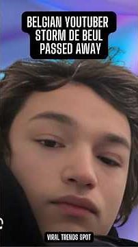 Belgian YouTuber Storm De Beul Passed Away In Lapland - Northern Sweden