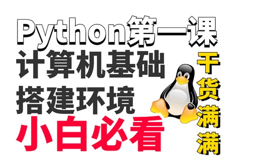 Python第一课 计算机基础及环境搭建 小白必看的满满干货教学