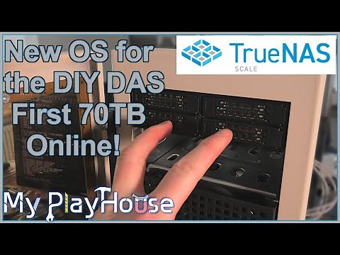 TrueNAS on the DIY DAS and Setting up the First 70TB - 1360