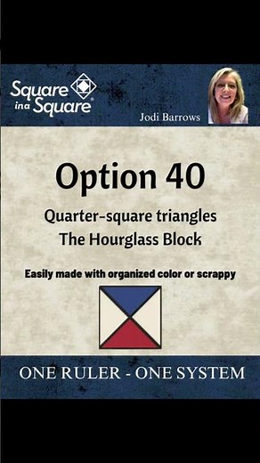 Square in a Square is a fast, chain piecing method using One Ruler and One System.