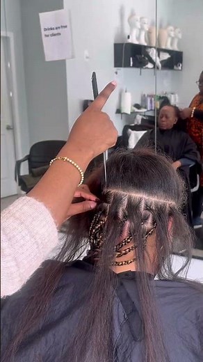 How to Part for BOX BRAIDS | Mid Back braids | colour 33