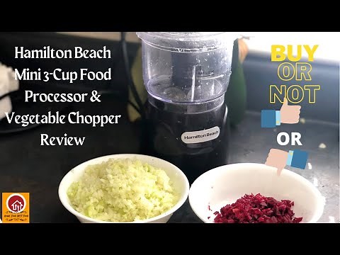 Hamilton Beach Stack & Press 3 Cup Glass Bowl Chopper Review and demo/FOOD CHOPPER