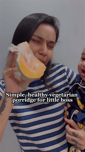 🦅 Pumpkin, carrot, broccoli, onion & potato porridge 🥣 Rich in vitamins, fiber, and antioxidants to support healthy growth, improve digestion, boost immunity, and help with natural weight gain for baby 🩵🐥 #babyfood #homemadebabyfood #vegetableporridge #kuttysolidfoodjourney #healthybaby @Yogesvaran