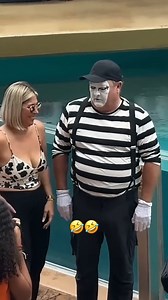 2.7M views · 44K reactions | Tom the mime  #tomthemime #seaworld #seaworldorlando #funny #mime | USA Life Time | Facebook