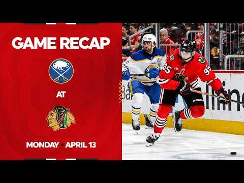 Blackhawks vs. Sabres Game Highlights | 4.13.26