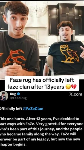 Faze Rug Reflects on 12 Years with FaZe Clan